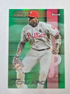 Ryan Howard 2016 Topps Finest #/99 refractor verde paralelo Phillies - Imagen 1 de 2