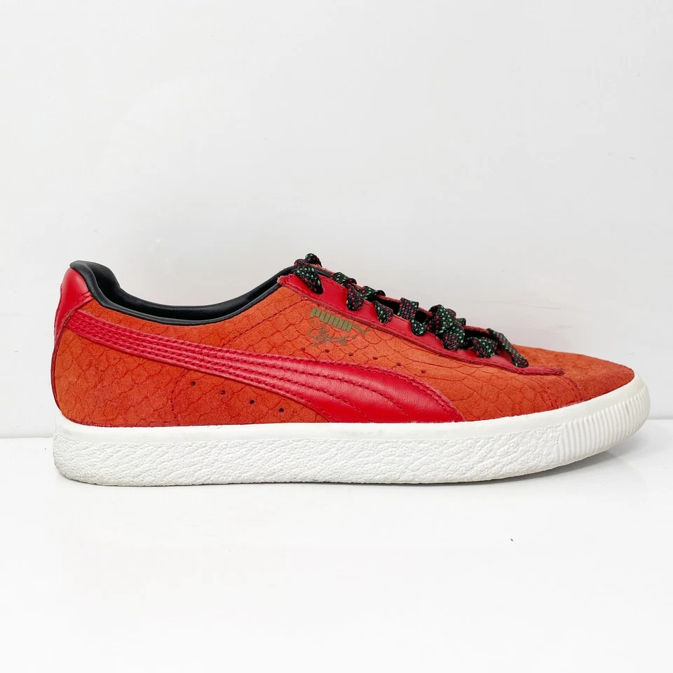Puma Womens Clyde GCC 365589 02 Orange Casual Shoes Sneakers Size 7 - Image 1 of 4