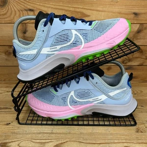 Nike Entrenadores Mujer UK 4 Air Zoom Terra Kiger 8 Azul Rosa Trail Running Zapatos - Imagen 1 de 13