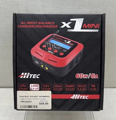 Hi-tec LiPo Charger X1 mini AC Input Balance Charger, Discharger - Image 1 of 4