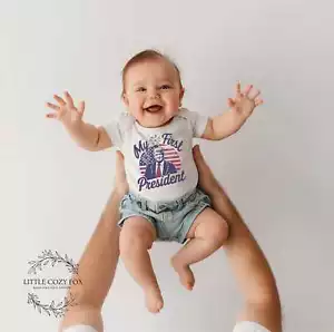 Patriotic Baby Bodysuit - My First President Election Outfit - Picture 1 of 10
