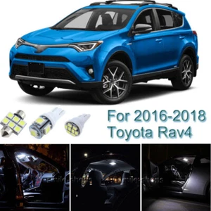 8pcs 6000K White Interior LED Light Package Kit For 2016 2017 2018 Toyota Rav4 - Picture 1 of 10