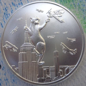 1 oz. KING KAT - Cat Themed Series BU rounds .999 fine silver - Picture 1 of 4