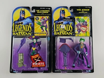 2x Lot The Joker Snapping Jaw & Laughing Man Pirate Legends of Batman 1994 1995 - Image 1 of 4