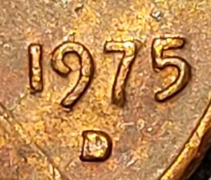 1975 D Lincoln Cent RPM. Free Shipping. - Picture 1 of 4