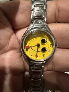 *Funzionante* Orologio LOL Smiley Face ~ Argento~ per Bambini Nuova Batteria Acciaio Inox - Foto 1 di 6