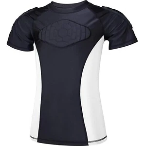 TIAXU Youth Padded Protective Shirt Football, Soccer, Sports Compression Shirt M - Picture 1 of 7