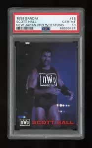 1998 Bandai New Japan Pro Wrestling Scott Hall #88 PSA 10 POP 3 - Picture 1 of 2