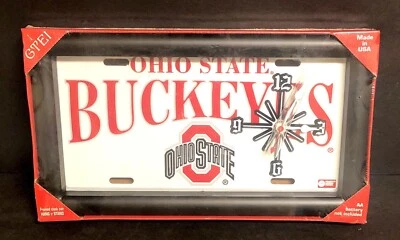 Ohio State BUCKEYES Battery Powered Quartz Clock GTEI Brand New Sealed - Image 1 of 3