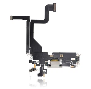 For Apple iPhone 13 Pro Charging Port White Flex Cable Part Replacement - Zdjęcie 1 z 1