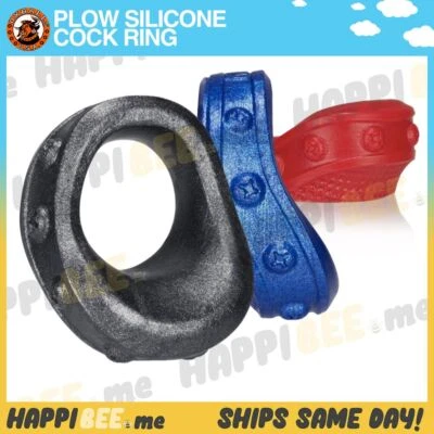 Oxballs Plow Cock Ring🍯Male Penis C-Ring Silicone Ball Ring Men Sex Sack Sling - Image 1 of 4