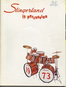 1973 Slingerland Drum Catalog with price lists and Kashian sheet - Picture 1 of 5