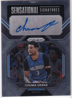 2022-23 Panini Prizm Basketball Chuma Okeke Sensational Signatures Auto - Image 1 of 2