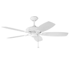 Kichler 300117 Canfield 52" 5 Blade Indoor Ceiling Fan - White - Picture 1 of 10