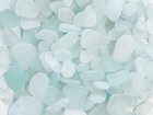 200g Sea Glass white and pale blue 10–20mm