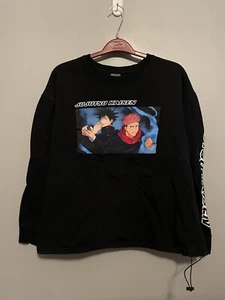 Jujutsu Kaisen Sweater Mens 2X Black Box Lunch Crewneck Pullover Anime (E241) - Picture 1 of 6