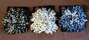 3 Paparazzi Polka Panache Black White Blue Hair Clips Accessory - Picture 1 of 6