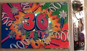30th Birthday Party Invitations Invites Party Favor Party Decoration Supply 8ct - Picture 1 of 1