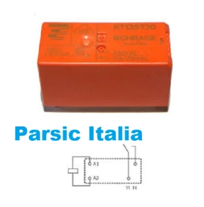 230 VAC SCHRACKRELAIS MOD. RT135730 POWER PCB RELAIS 12A 230 VAC 4 PIN 230V 12A - Bild 1 von 3