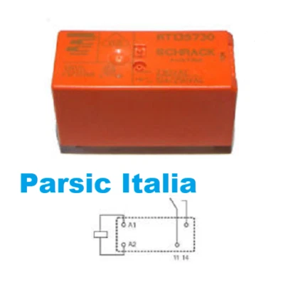 230 VAC SCHRACK RELE MOD. RT135730 POWER PCB RELAY 12A 230 VAC 4 PIN 230V 12A