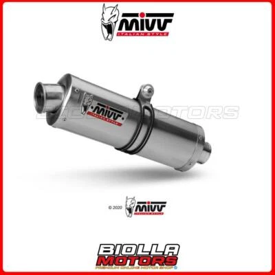 SILENZIATORE MIVV OVAL HONDA HORNET 600 600 2004- ST. STEEL ORIGINAL H.020.LX1 P - Immagine 1 di 4