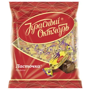 Chocolate con leche condensada en esmalte que contiene cacao 250 g confitería lastochka - Imagen 1 de 1