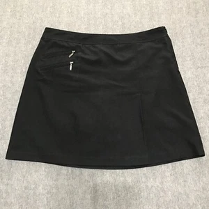 Izod Skort Womens 10 Black Golf Tennis Pockets Skirt Pickle Ball Ladies - Picture 1 of 16