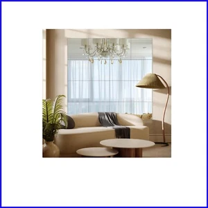 Elegant 16-Piece 12"x12" Wall-Mounted Frameless Mirrors for Bedrooms & Gyms - Picture 1 of 8