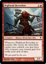 HIGHLAND BERSERKER Zendikar MTG Magic the Gathering Cards DJMagic