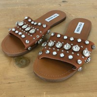 steve madden regent embellished slide sandal