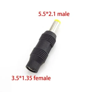 3,5x1,35 mm hembra a 5,5x2,1 mm macho enchufe cargador adaptador de corriente continua conector de CCTV - Imagen 1 de 6