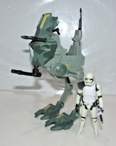 HASBRO STAR WARS THE FORCE AWAKENS ASSAULT WALKER FOREST CAMO w/ First Order Sgt - Picture 1 of 9