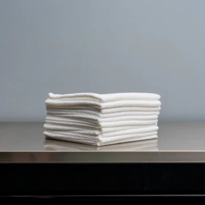 Toalha de microfibra branca sem bordas AutoFiber 300 GSM | Pacote com 10 | Todos os fins - Imagem 1 de 4