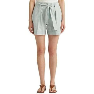 Lauren Ralph Lauren Petite Paperbag High Rise Cotton Chambray, 10P NWOT - Picture 1 of 4