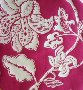OSBORNE & LITTLE Garment floral silk red woven India new remnant - Picture 1 of 1