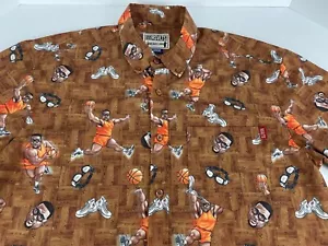 RSVLTS Large Kunuflex Button Down Shirt SS Anthony Spice Adams Basketball AOP - Picture 1 of 12