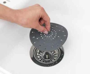 Abfluss-Sieb Spülbeckensieb Silikon Grau Abflussschutz 12cm Wenko - Bild 1 von 4