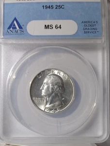 Quartiere 1945 ANACS MS64 - Foto 1 di 2