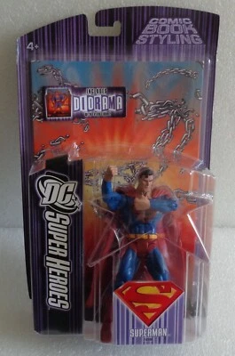 DC Super Heroes Select Sculpt Series S3 Superman 2007 con diorama y cómic Foto 1 de 3