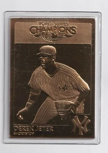Derek Jeter 2009 New York Yankee Danbury Mint World Series 22Kt Gold Card - Bild 1 von 1
