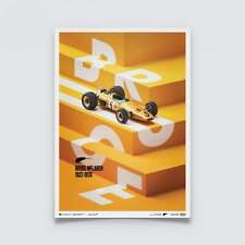 Automobilist Poster McLaren Papaya Bruce McLaren Francorchamps 1968 50 x 70 cm