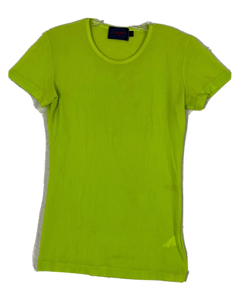 Camisa Tripp Man NYC DE COLECCIÓN Verde Neón S/S Talla M Malla de Nylon EE. UU. Para hombres Calce Ajustado Años 90 Foto 1 de 4