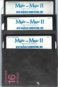 ITHistory (1988) IBM PC Software: MIGHT AND MAGIC II (New World) 3 x 5.25" Q - Imagen 1 de 1