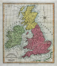 1812 Darton Union Atlas Map United Kingdom England Scotland Ireland London UK