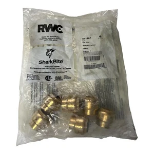 Shark Bite U518LF 3/4 Push-Fit Connction - Brass End Stop Packaging Of 6 Sealed - Picture 1 of 12