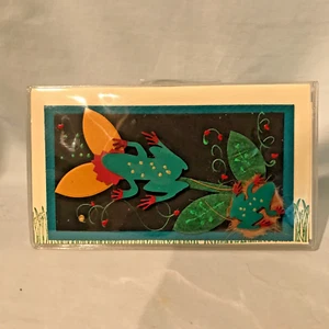 Funda Chequera Rana Jades Menagerie Única Diseño Original Hecha a Mano EE. UU. $14.99 - Imagen 1 de 12