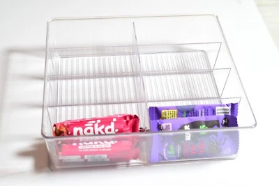 4 x mDESIGN storage 8 section bins. Set of 4 of boxes. Size 12" x 10.5" x 3.5" h - Image 1 of 4