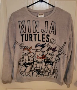 TEENAGE MUTANT NINJA TURTLES Fleece Graphic Sweatshirt Junior's S (3-5) - Picture 1 of 4