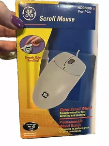 Computer General Electric Scroll Mouse GE PS2 Model H09880 Ergonomic Design Vtg. - Picture 1 of 5