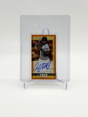 2023 Topps Rip Baseball Oneil Cruz Mini Autograph Orange /25 #TRA-OCR Pirates - Image 1 of 2